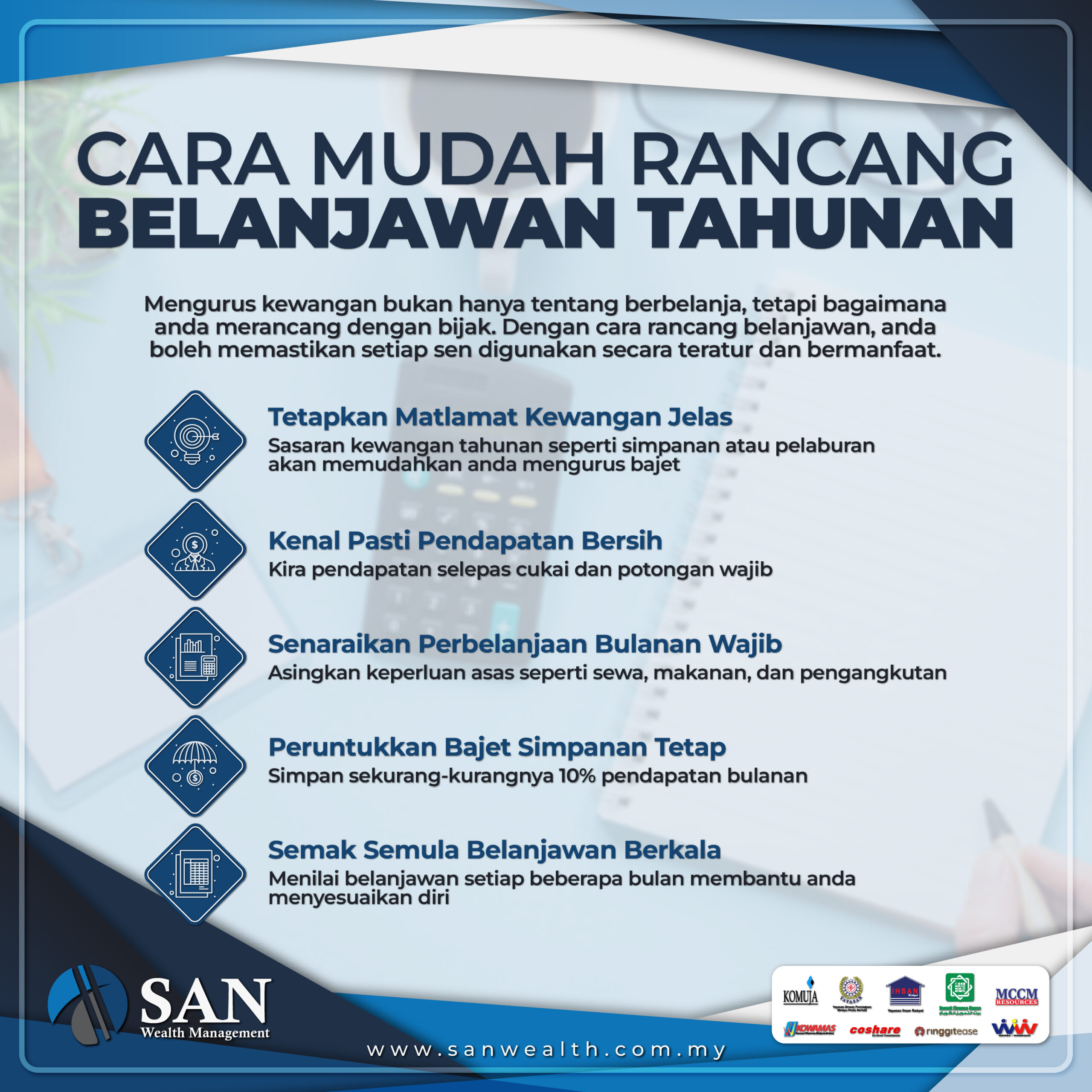 Cara Mudah Rancang Belanjawan Tahunan
