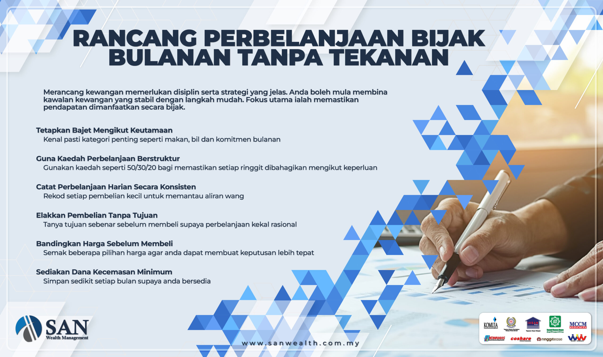 Rancang Perbelanjaan Bijak Bulanan Tanpa Tekanan