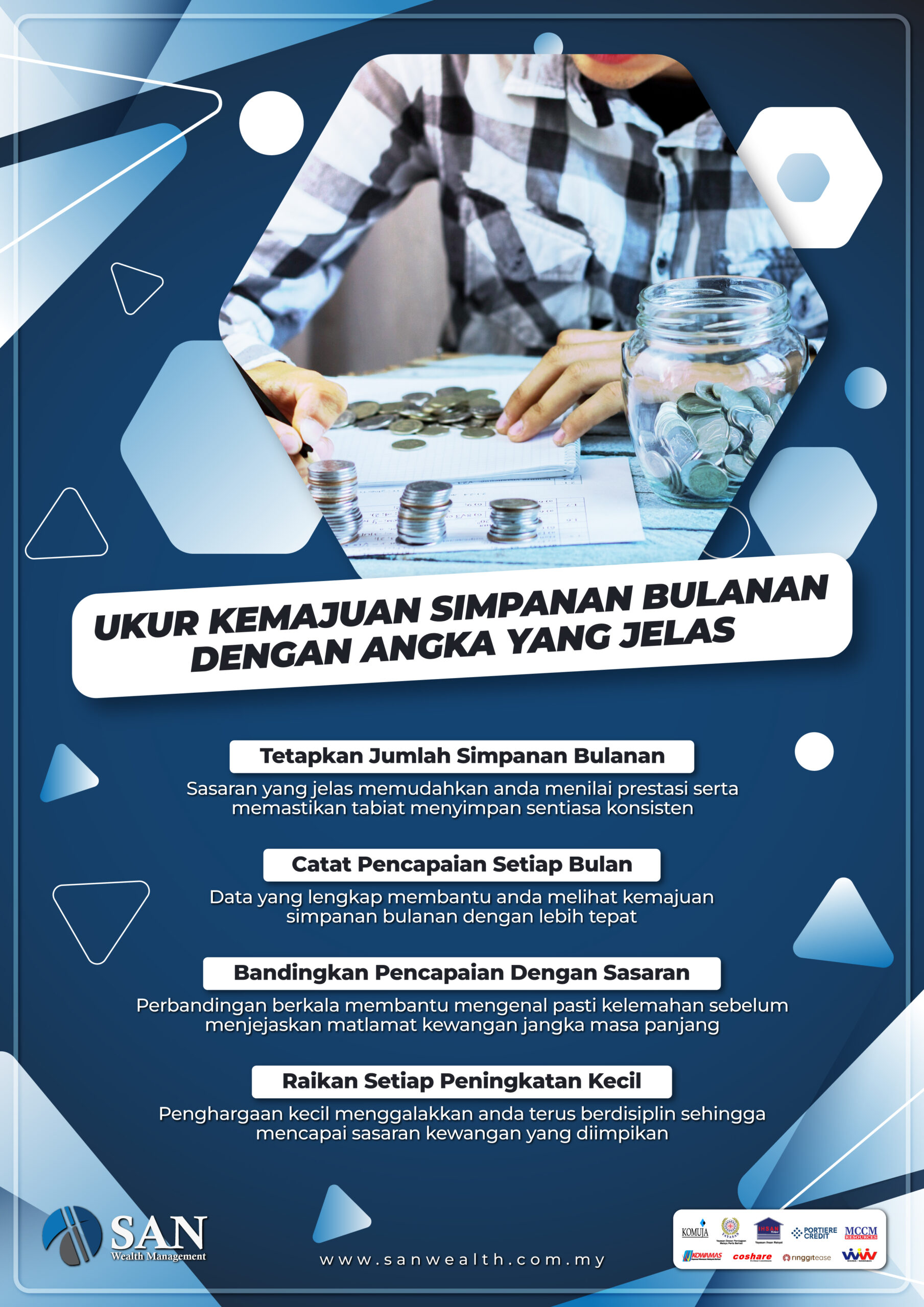 Ukur Kemajuan Simpanan Bulanan Dengan Angka Yang Jelas