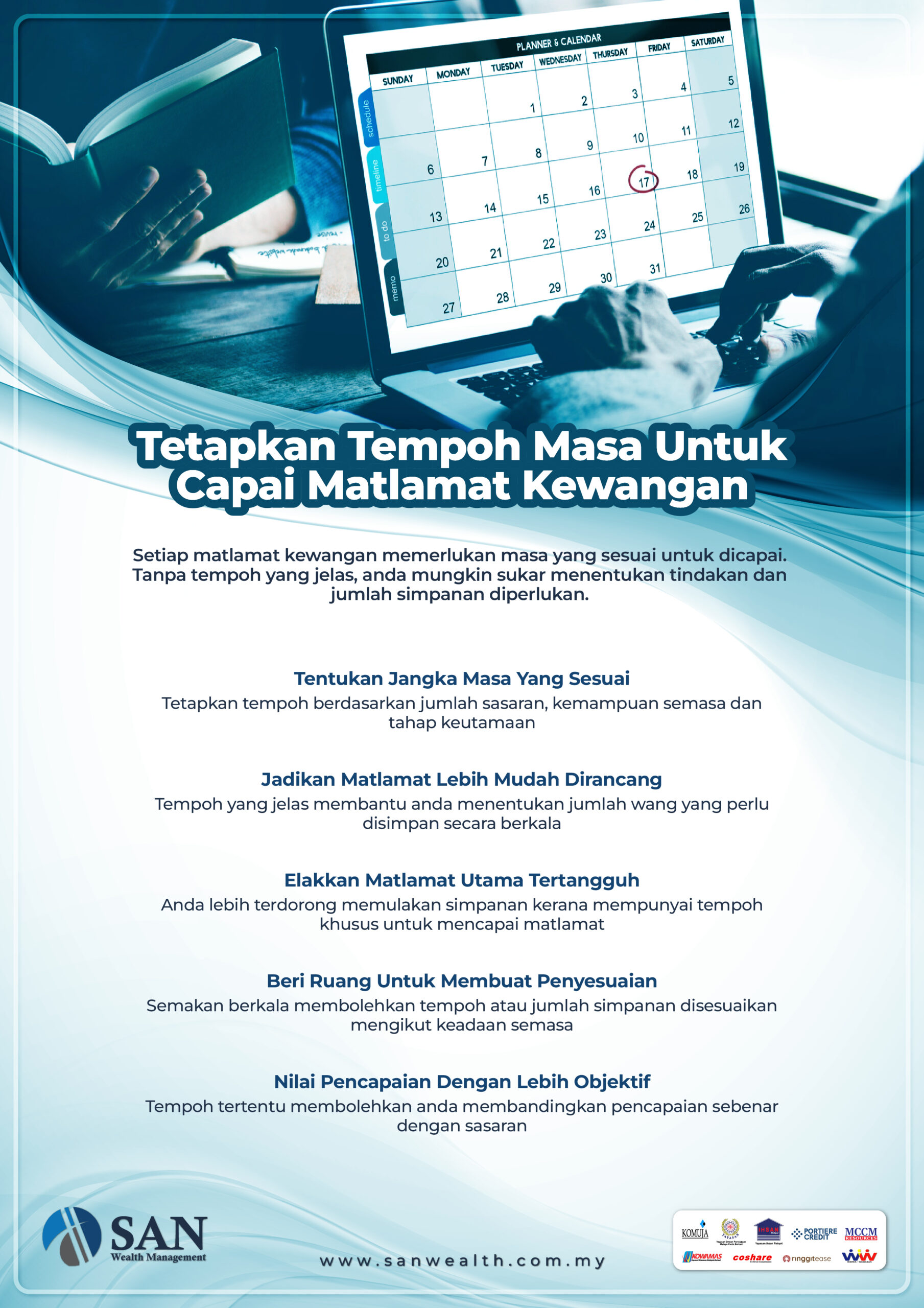 Tetapkan Tempoh Masa Untuk Capai Matlamat Kewangan